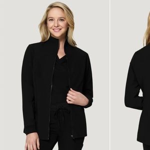 Madala Women's Modern Scrub Jacket Black XS